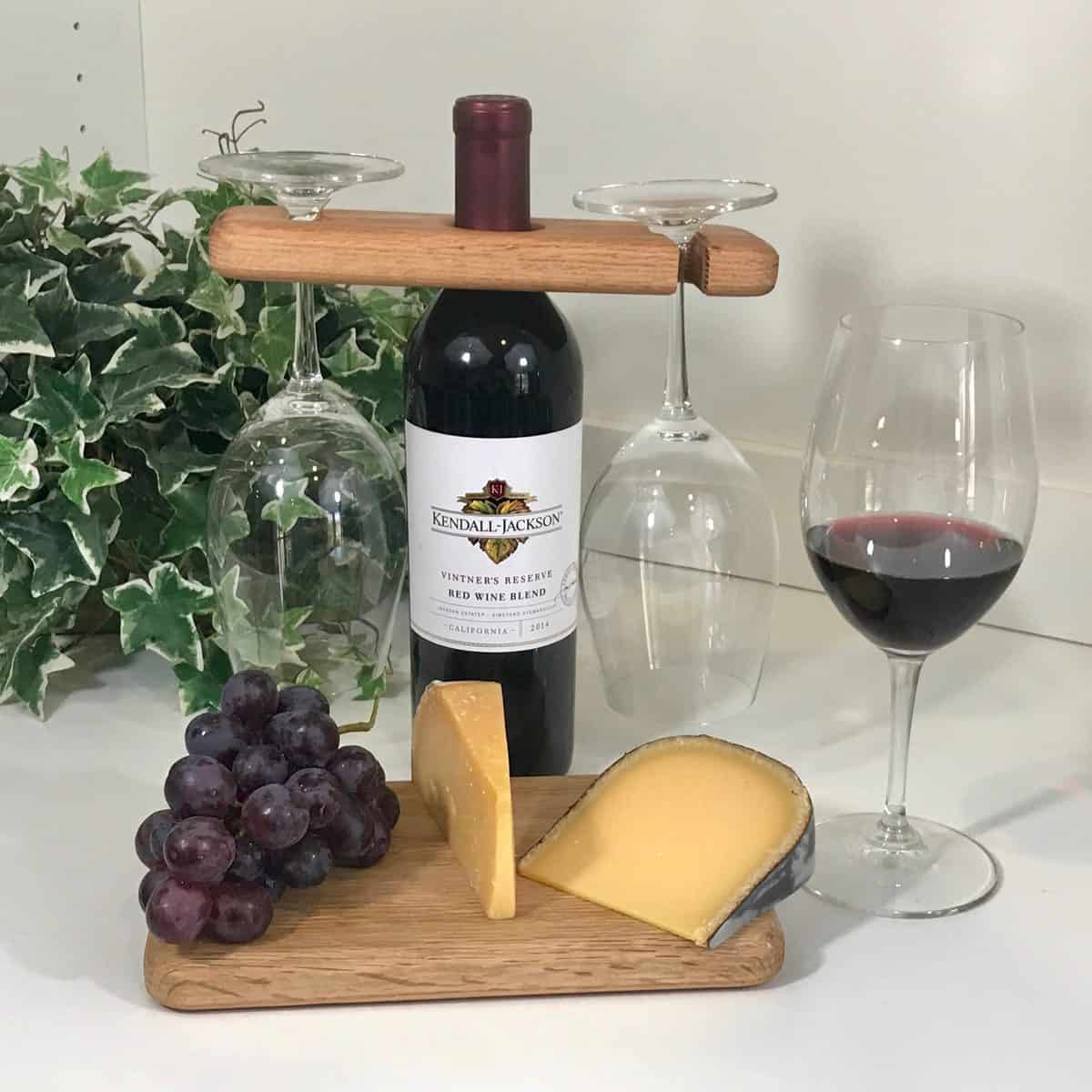 Cheese Board Wine Holder 